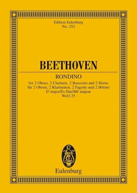 Beethoven: Rondino Eb major Opus posth. WoO 25 (Study Score) published by Eulenburg